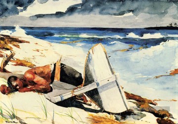 Après l’ouragan Winslow Homer aquarelle Peinture à l'huile